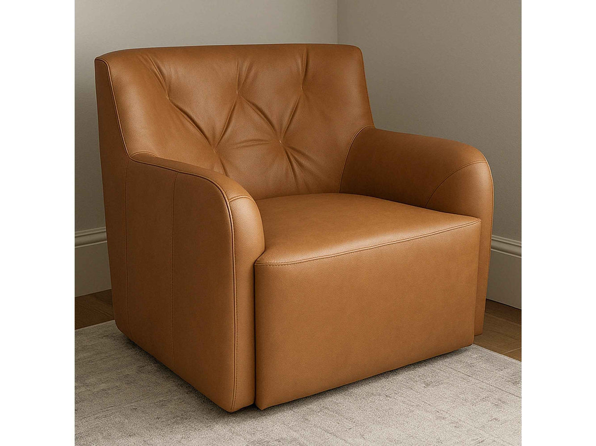 Sullivan Tan Swivel Chair by Moe's Home at Eve Furniture