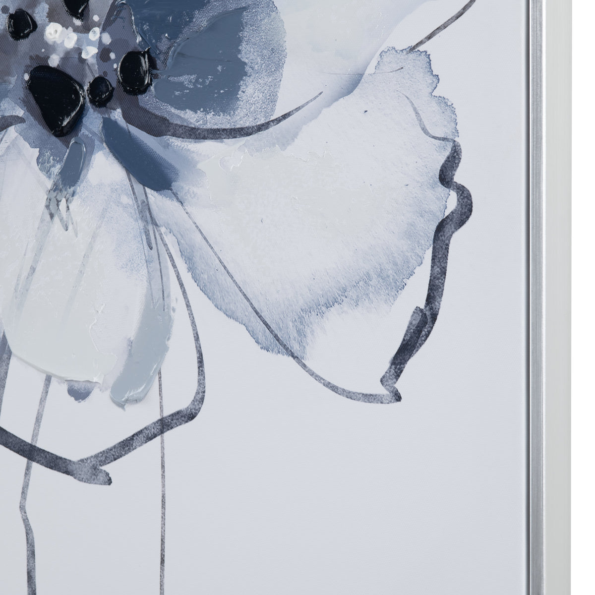 Sultry Florals Blue/White Canvas by Crestview at Eve Furniture