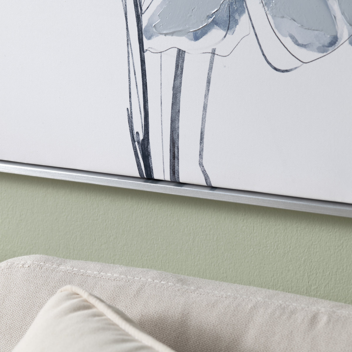 Sultry Florals Blue/White Canvas by Crestview at Eve Furniture
