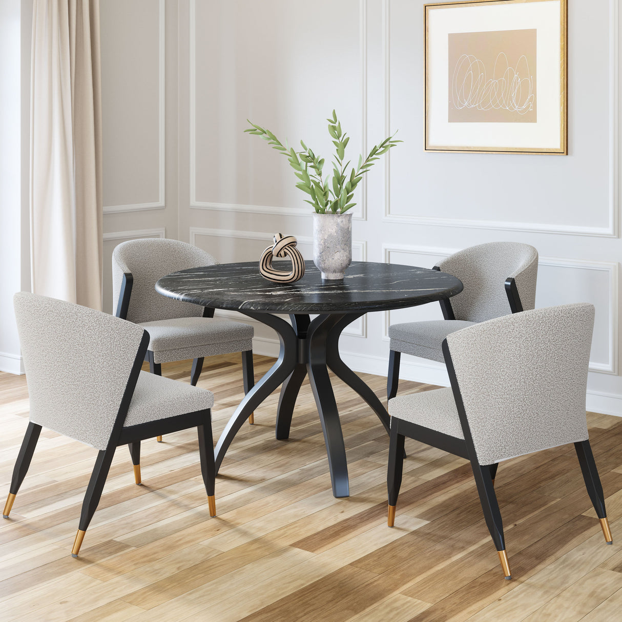 Sumay Black Dining Table by Zuomod at Eve Furniture