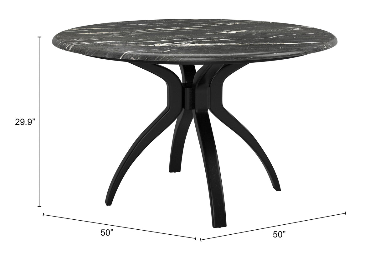 Sumay Black Dining Table by Zuomod at Eve Furniture