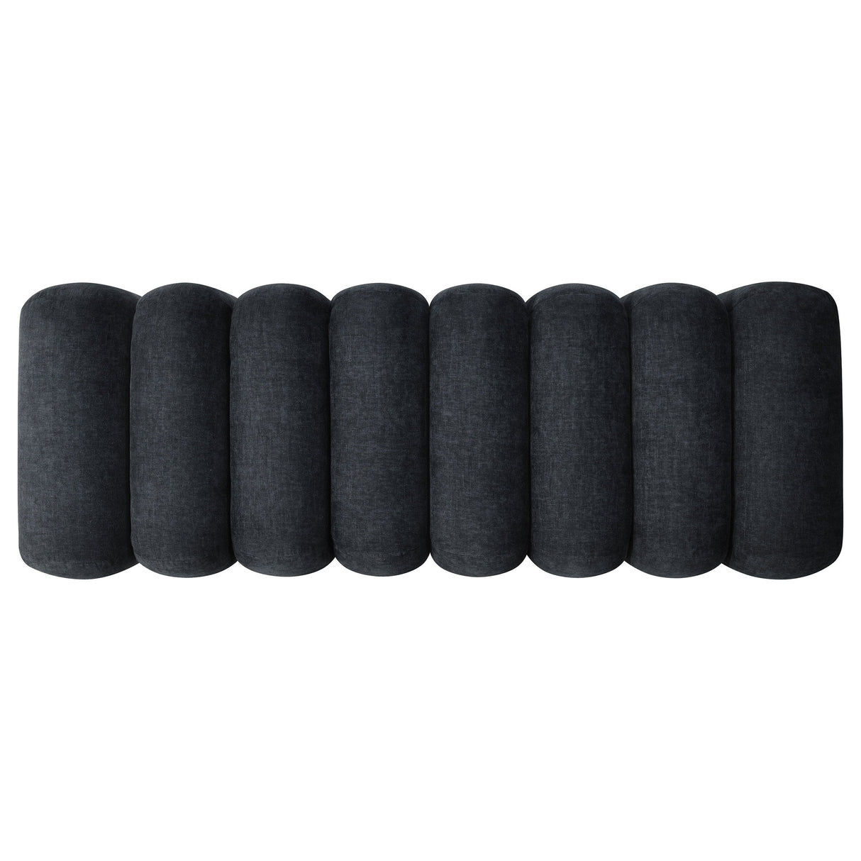 Summer Black Chenille Upholstered Channel Accent Bench by Coaster at Eve Furniture