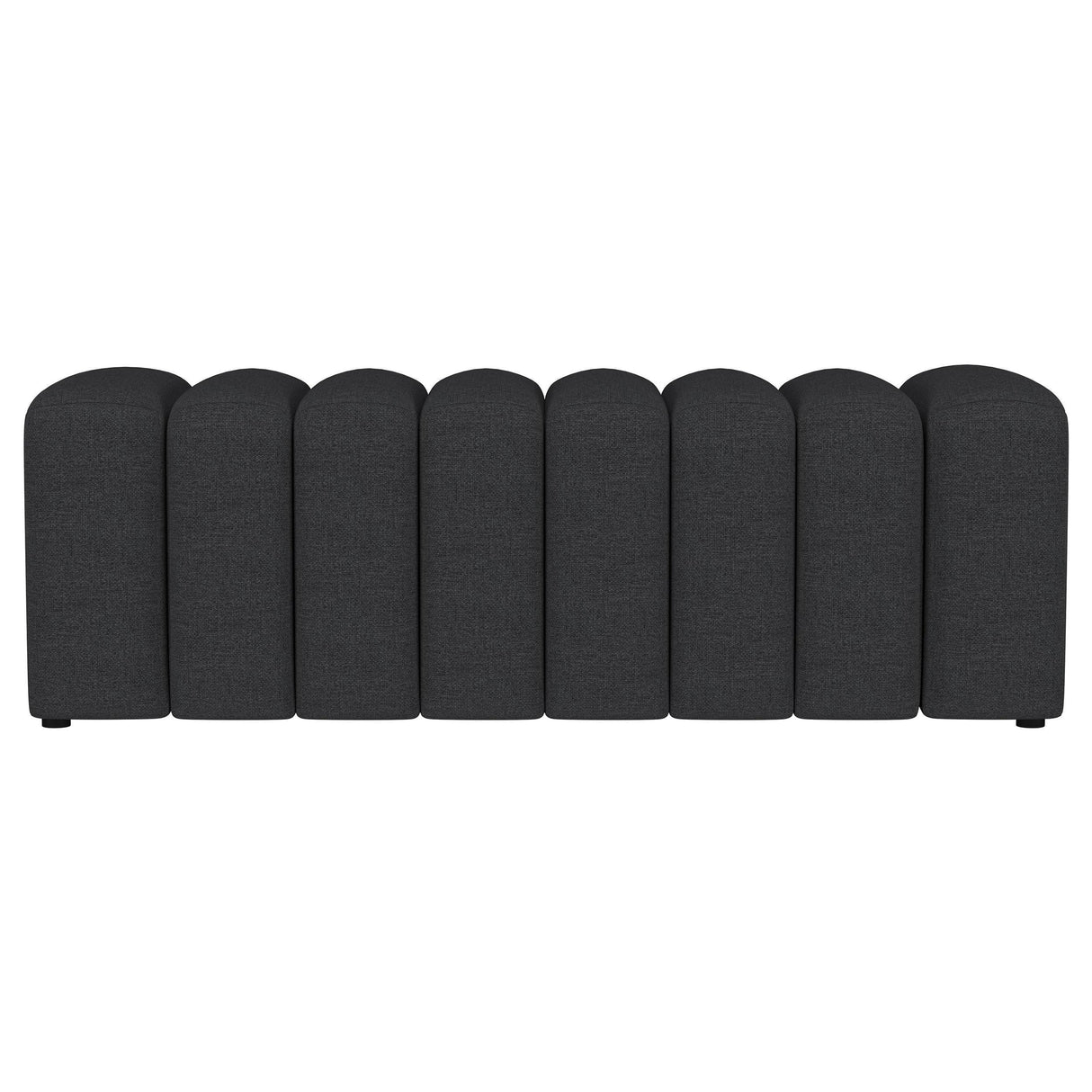 Summer Charcoal Upholstered Channel Tufted Accent Bench by Coaster at Eve Furniture