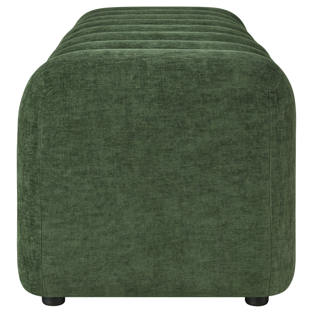 Summer Green Chenille Upholstered Channel Accent Bench by Coaster at Eve Furniture
