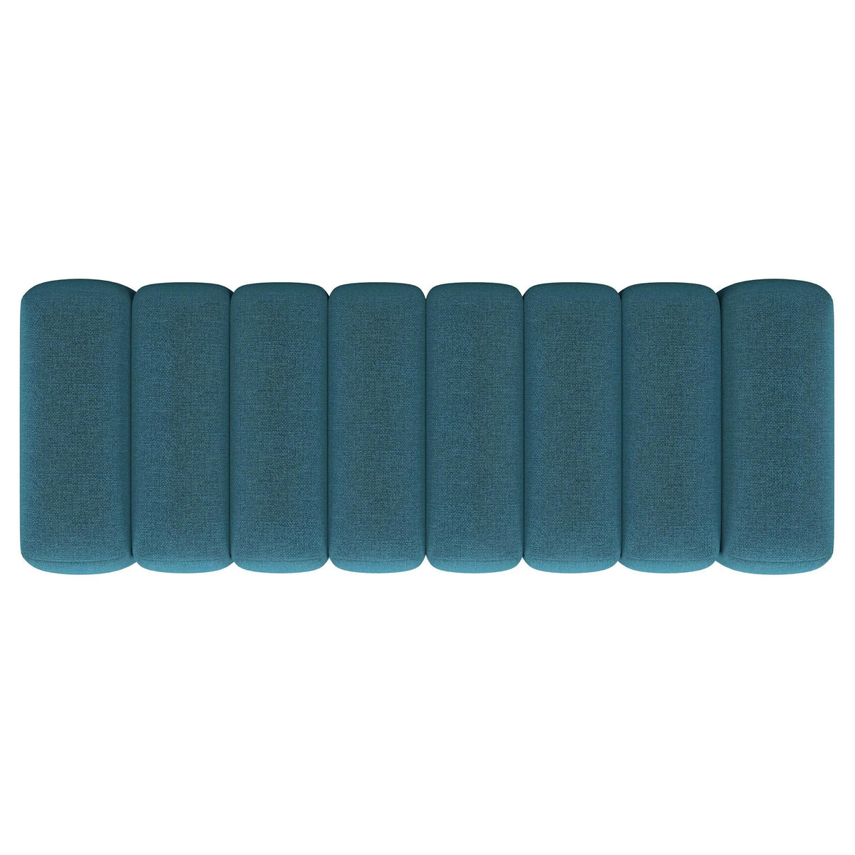 Summer Peacock Blue Upholstered Channel Tufted Accent Bench by Coaster at Eve Furniture