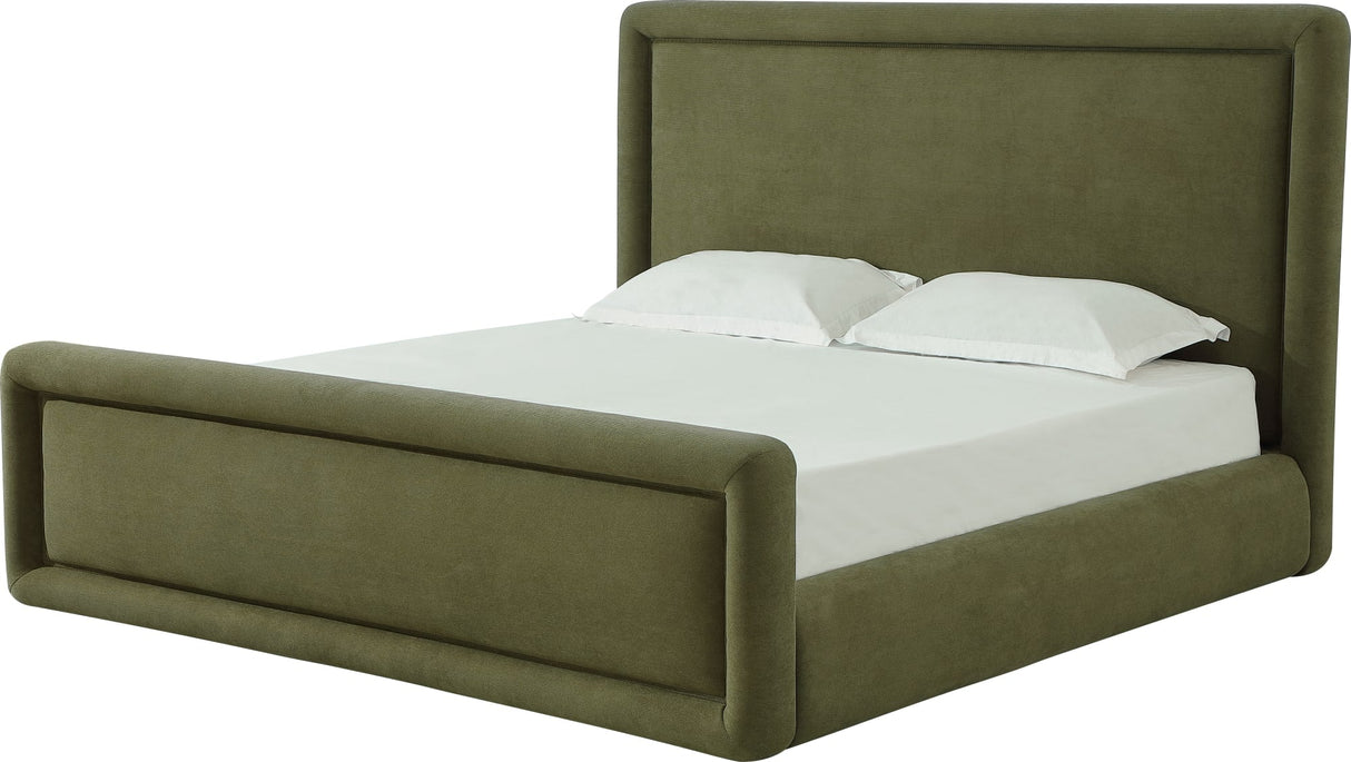 Summit Moss Upholstered Queen Bed by Modus Furniture at Eve Furniture