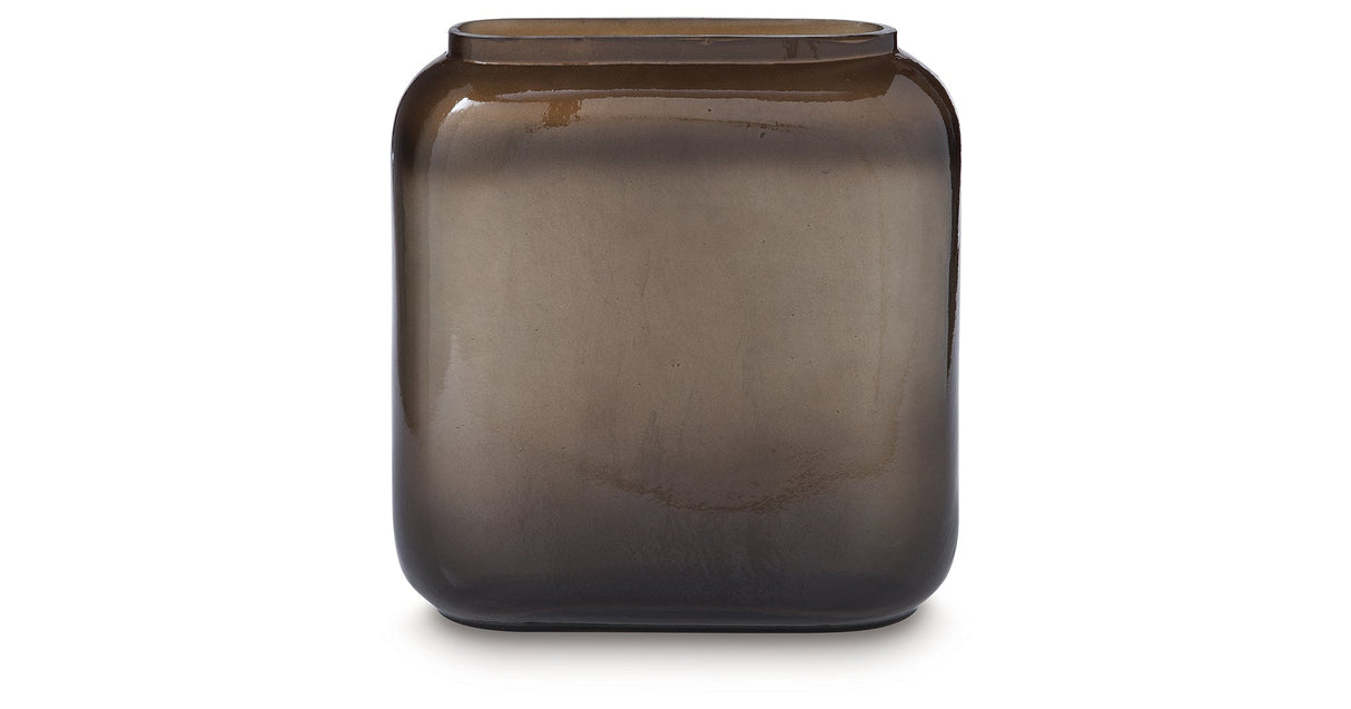Sumner Gray/Gold Finish Vase by Ashley at Eve Furniture