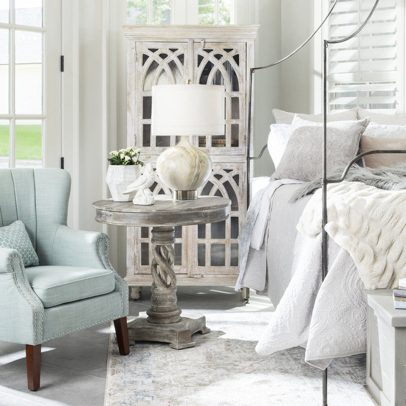Sumner Grey/Blush Table Lamp by Crestview at Eve Furniture