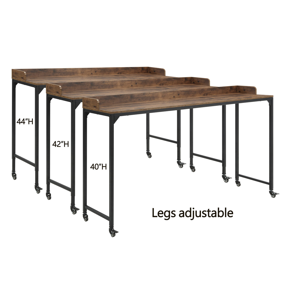 Sumter Brown Adjustable Over The Bed Desk by Homelegance at Eve Furniture