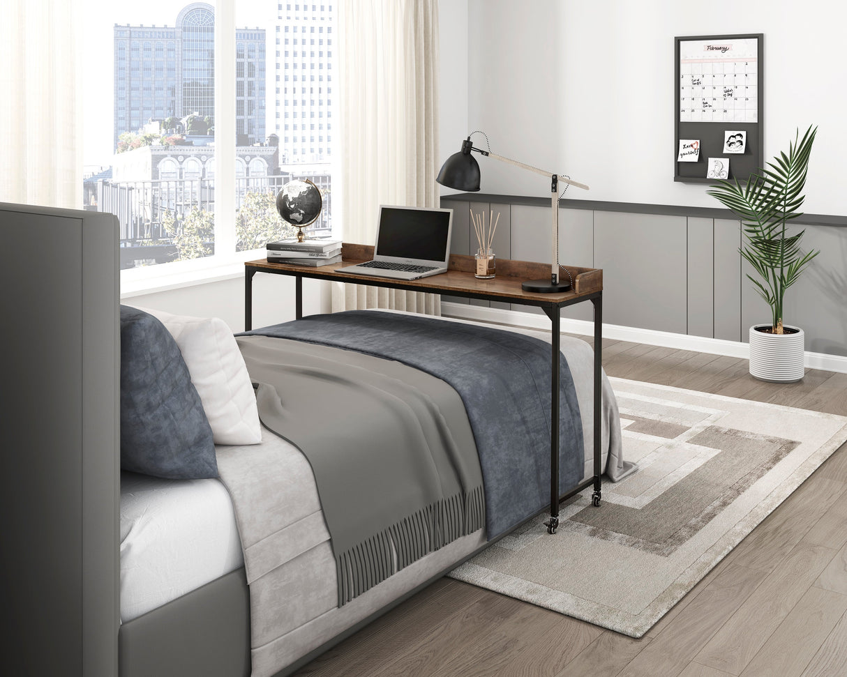 Sumter Brown Adjustable Over The Bed Desk by Homelegance at Eve Furniture