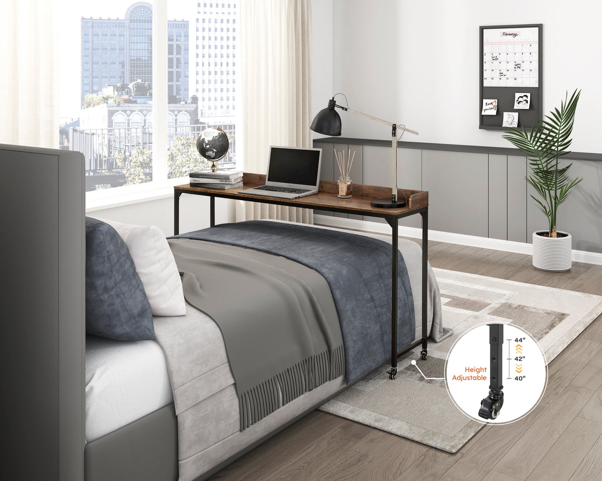 Sumter Brown Adjustable Over The Bed Desk by Homelegance at Eve Furniture