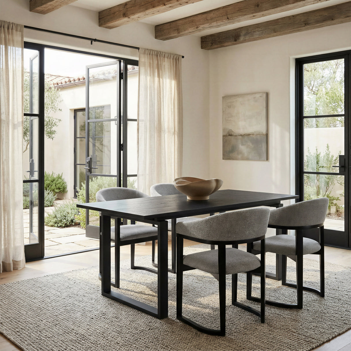 Sundar Black Dining Table by Zuomod at Eve Furniture
