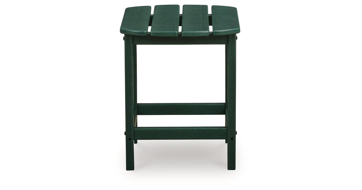 Sundown Shores 2 Adirondack Chairs with End table in Green by Ashley at Eve Furniture