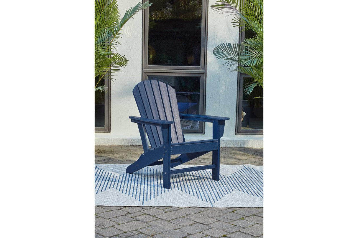Sundown Treasure Blue Adirondack Chair by Ashley at Eve Furniture