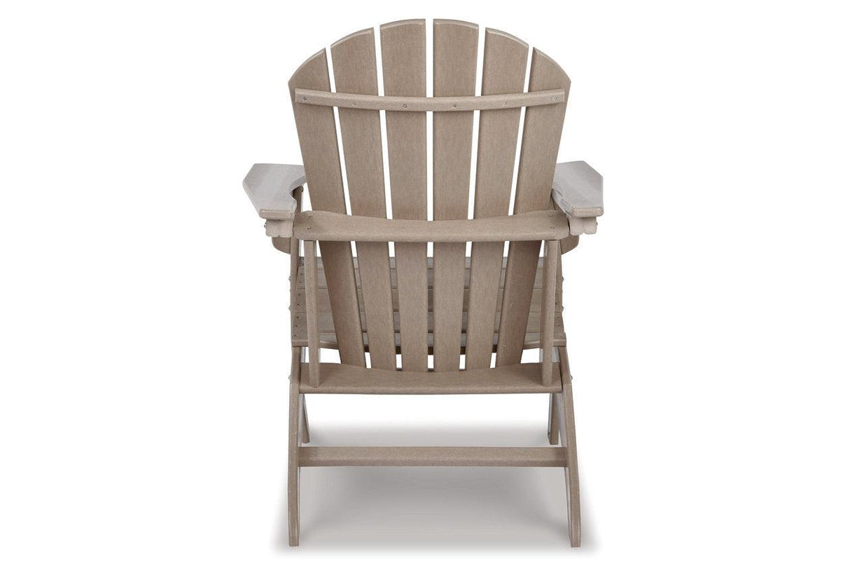 Sundown Treasure Grayish Brown Adirondack Chair by Ashley at Eve Furniture