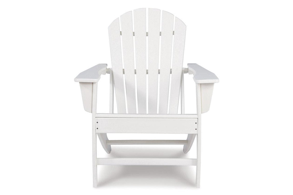Sundown Treasure White Adirondack Chair by Ashley at Eve Furniture