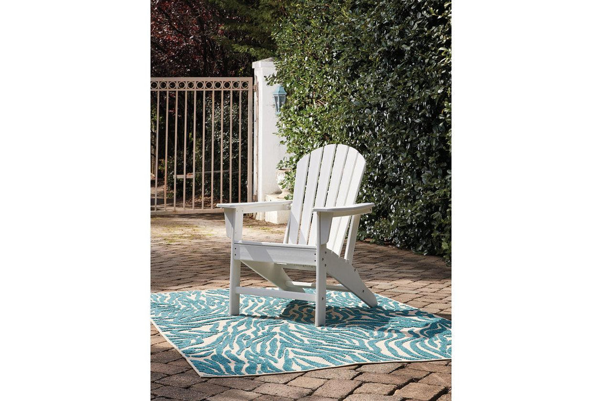 Sundown Treasure White Adirondack Chair by Ashley at Eve Furniture