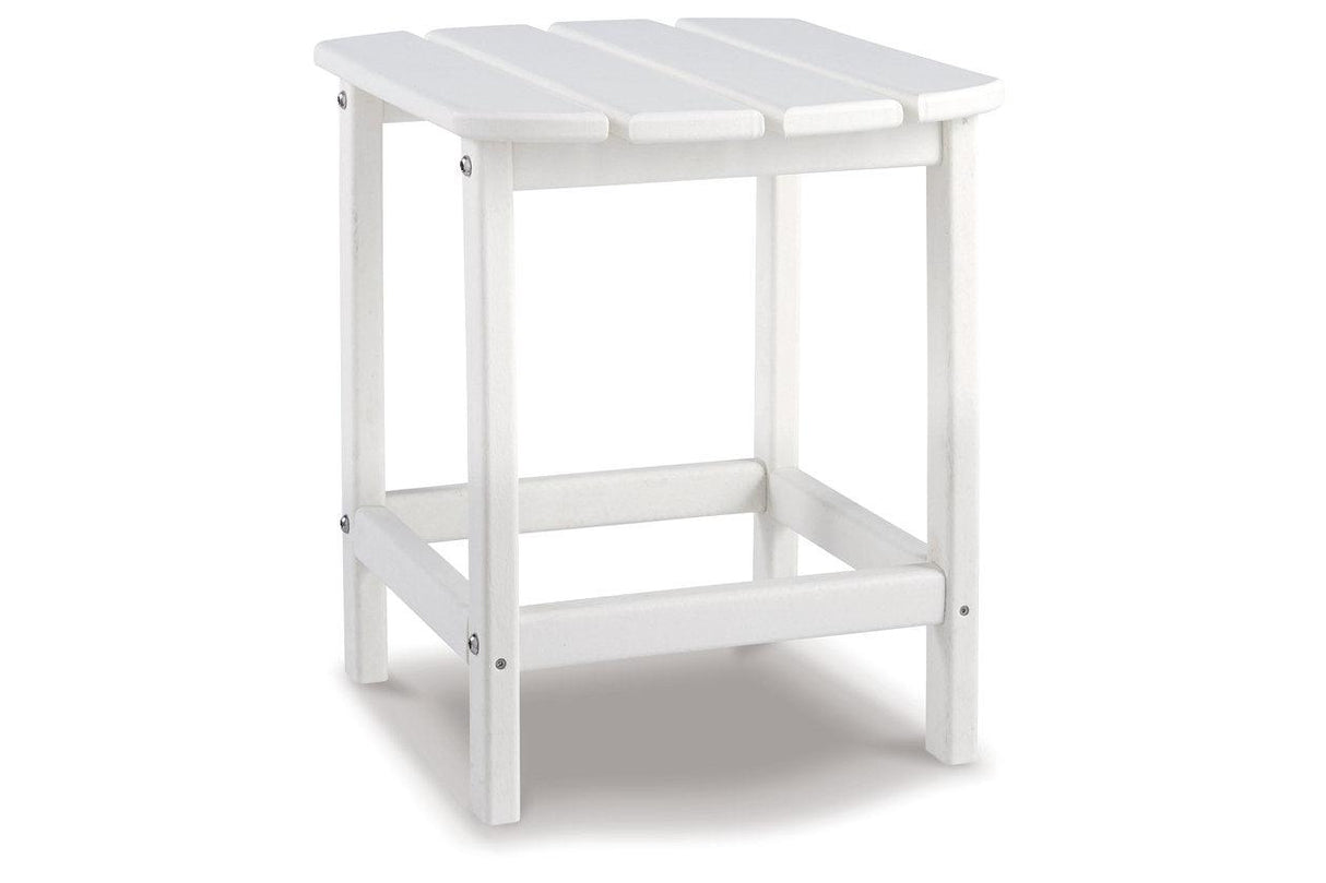 Sundown Treasure White End Table by Ashley at Eve Furniture