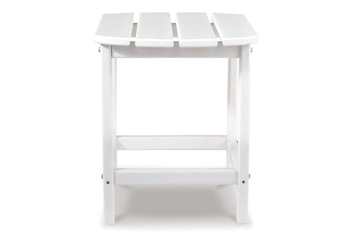 Sundown Treasure White End Table by Ashley at Eve Furniture