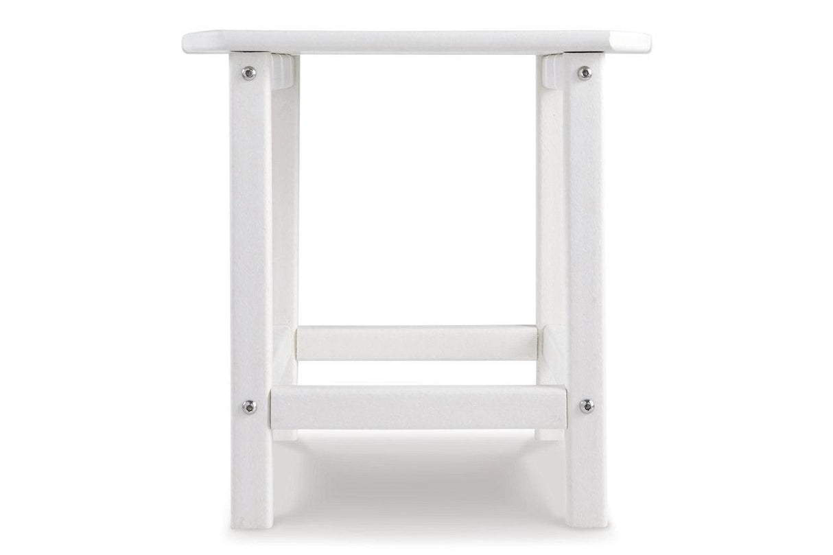 Sundown Treasure White End Table by Ashley at Eve Furniture