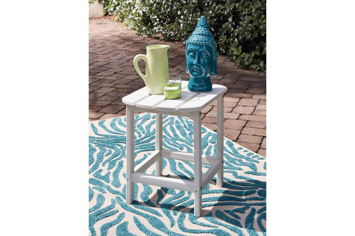 Sundown Treasure White End Table by Ashley at Eve Furniture