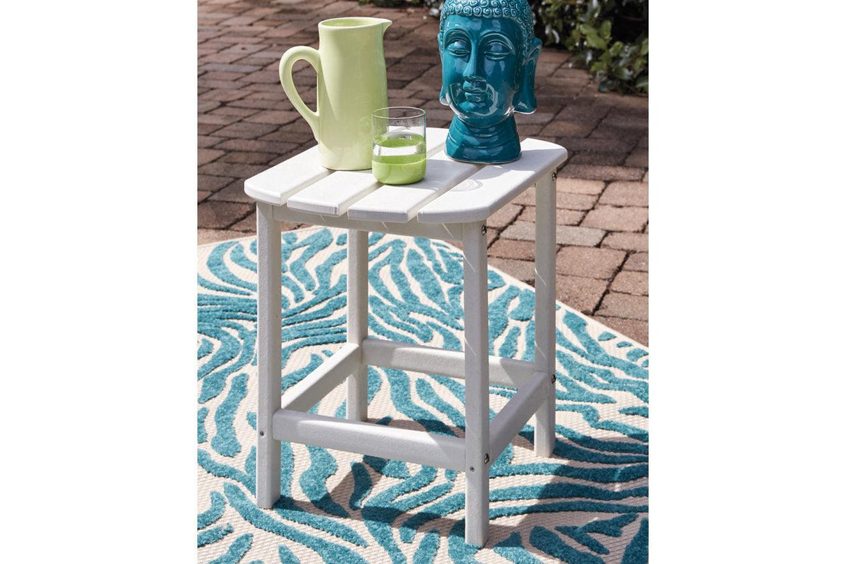 Sundown Treasure White End Table by Ashley at Eve Furniture