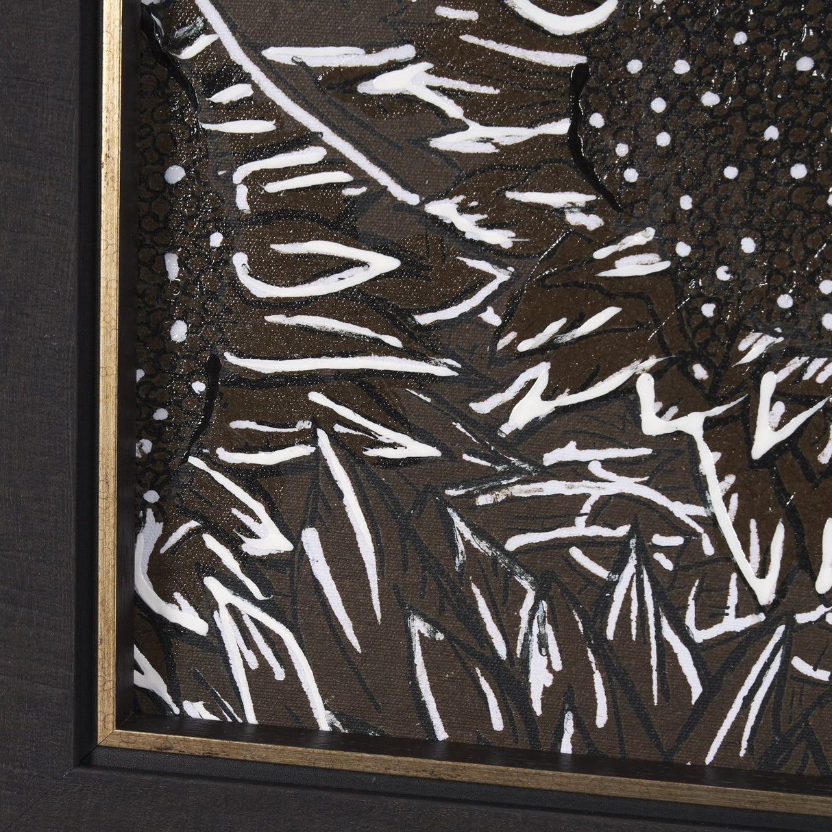 Sunflower Fest III by Mercana Studio a Hand Embellished Textured Framed Art Print by Mercana at Eve Furniture
