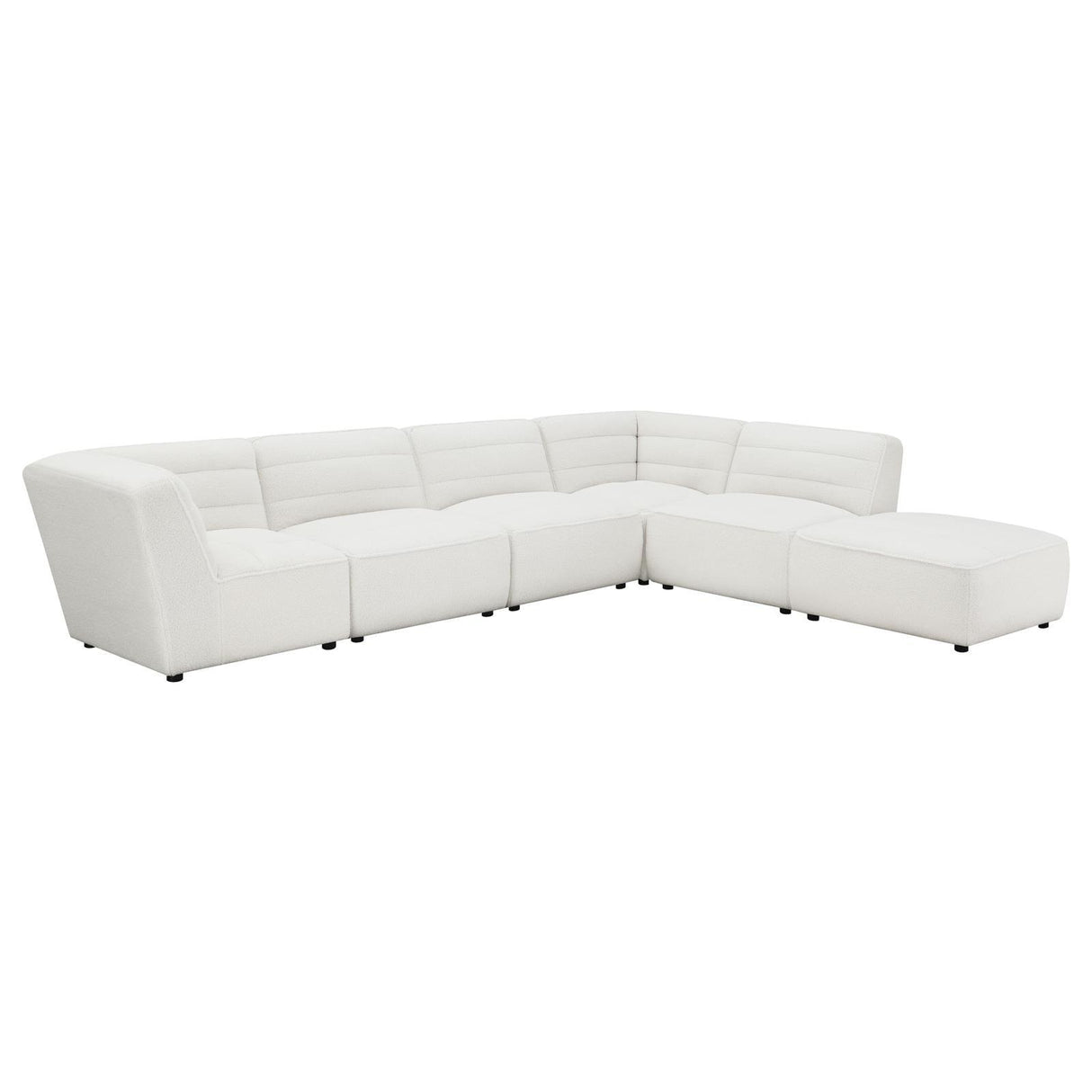 Sunny Natural Upholstered 6-Piece Sectional by Coaster at Eve Furniture