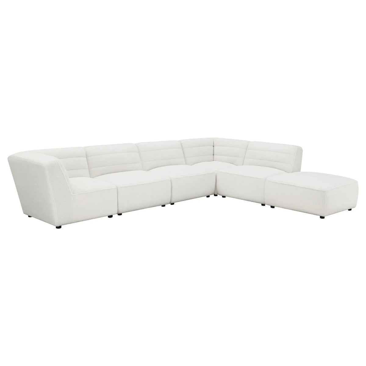 Sunny Natural Upholstered Armless Chair by Coaster at Eve Furniture