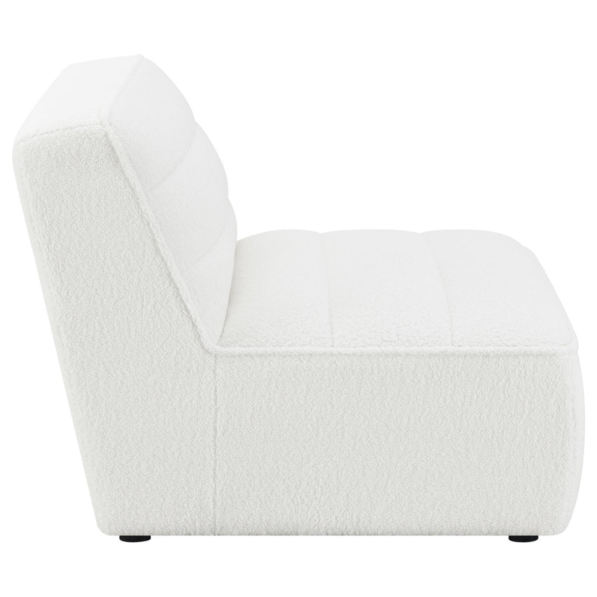 Sunny Natural Upholstered Armless Chair by Coaster at Eve Furniture