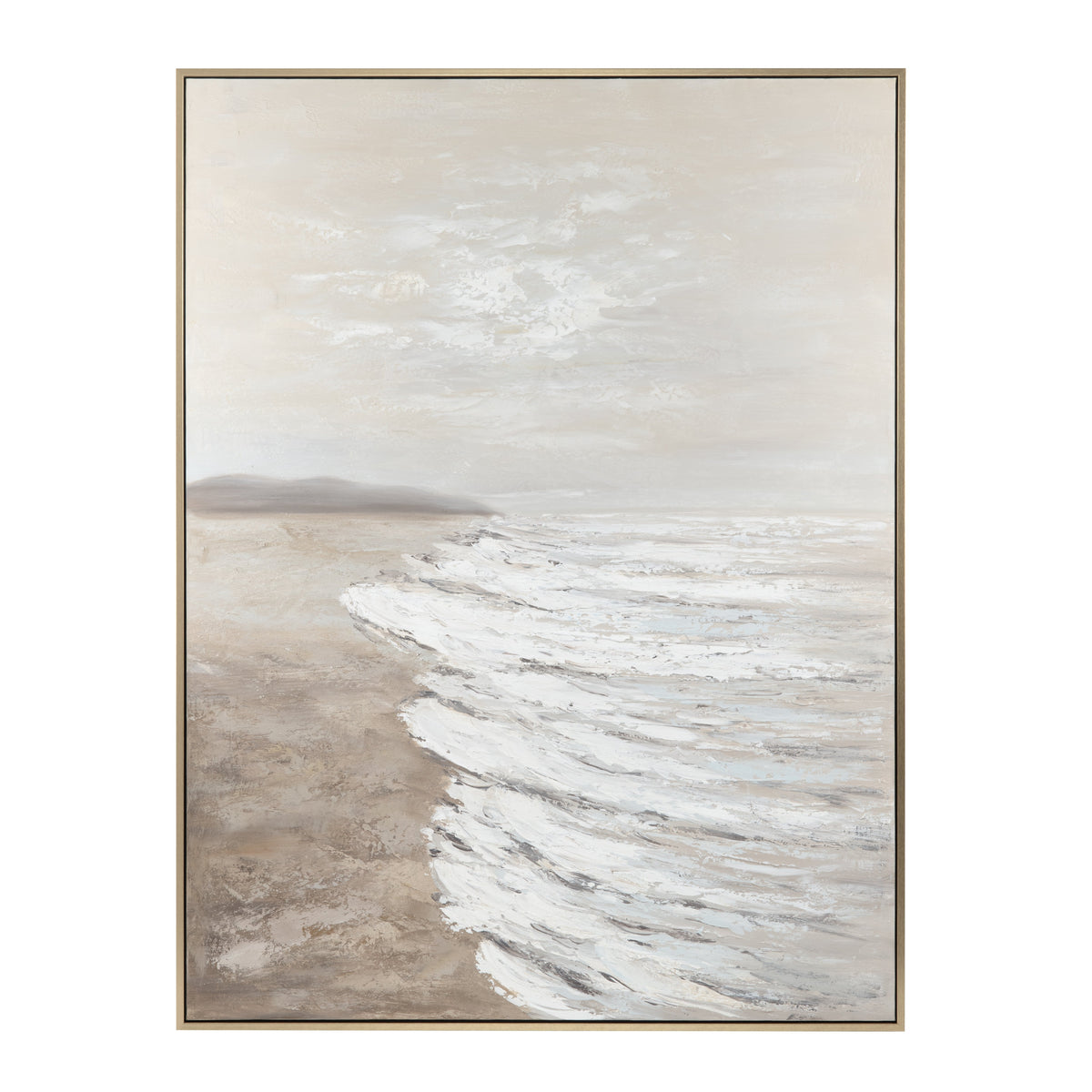 Sunny Shore 1 Brown/White Canvas by Crestview at Eve Furniture