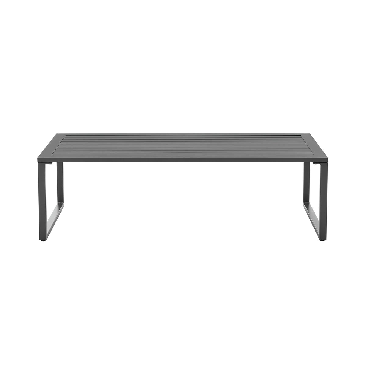 Sunnyside Corner Patio Conversation Set with Table in Grey on Grey by Manhattan Comfort at Eve Furniture