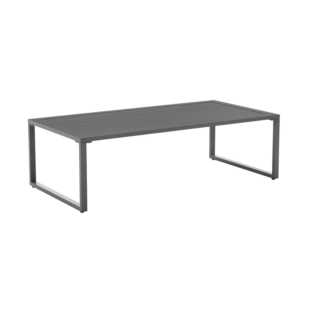 Sunnyside Corner Patio Conversation Set with Table in Grey on White by Manhattan Comfort at Eve Furniture