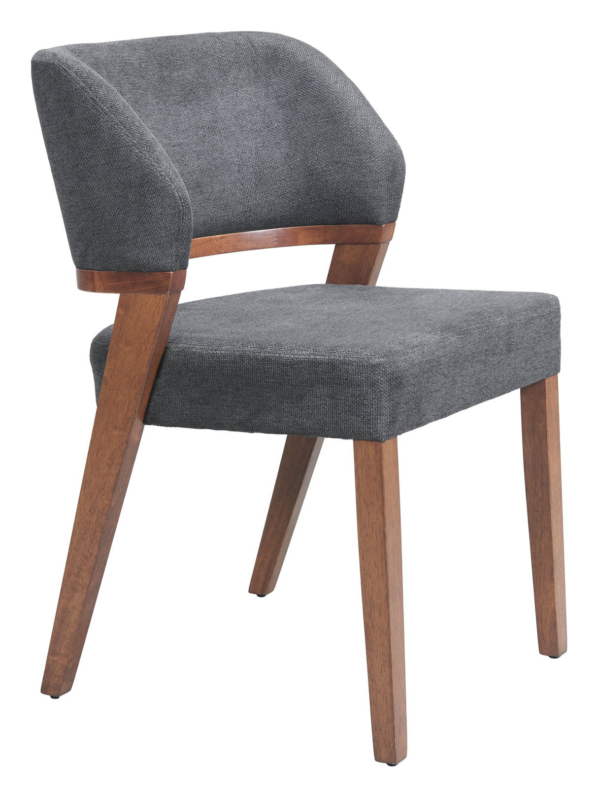 Sunobu Azure Gray & Walnut Dining Chair (Set of 2) by Zuomod at Eve Furniture