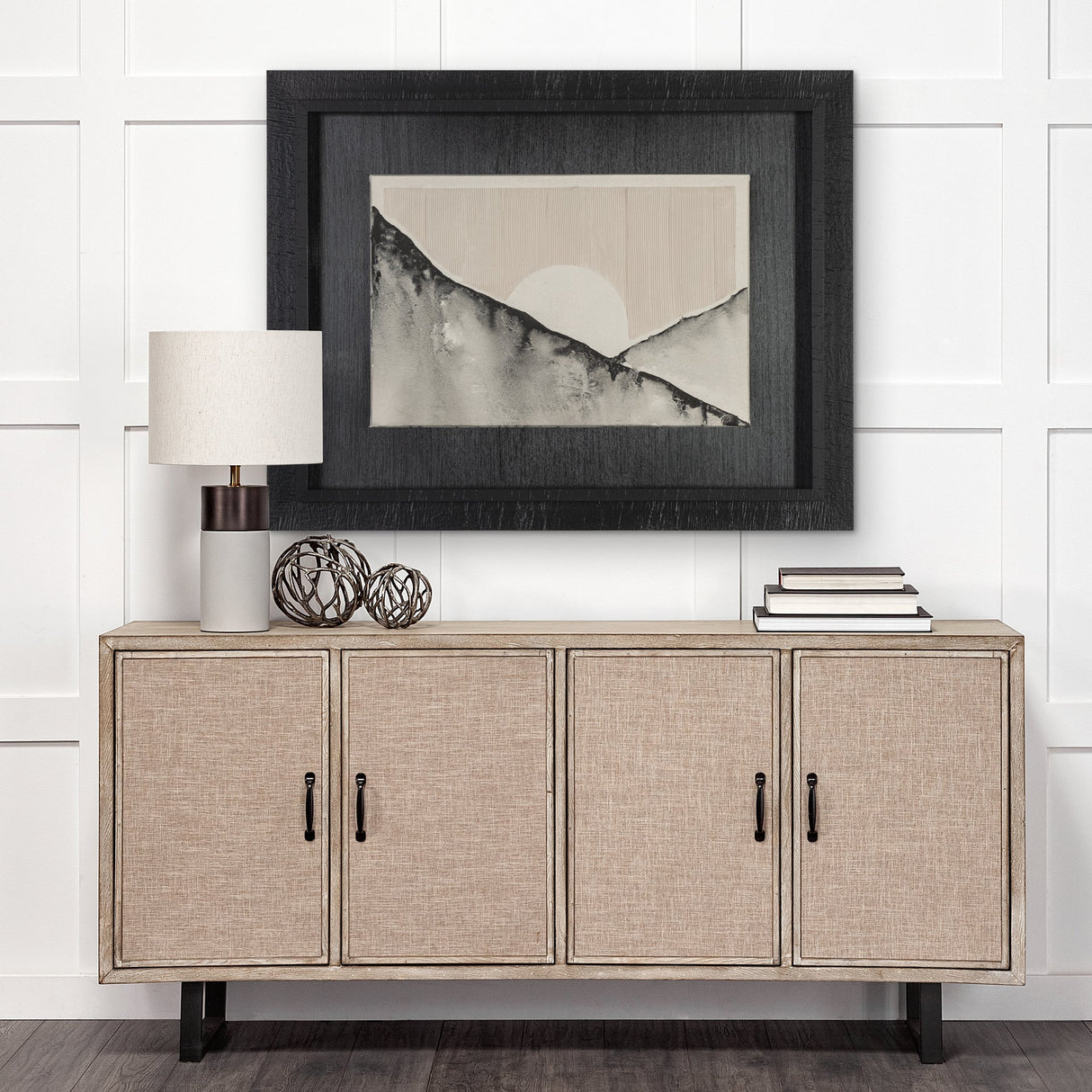 Sunrise L by Studio M a handmade Original Framed Artwork under Glass by Mercana at Eve Furniture