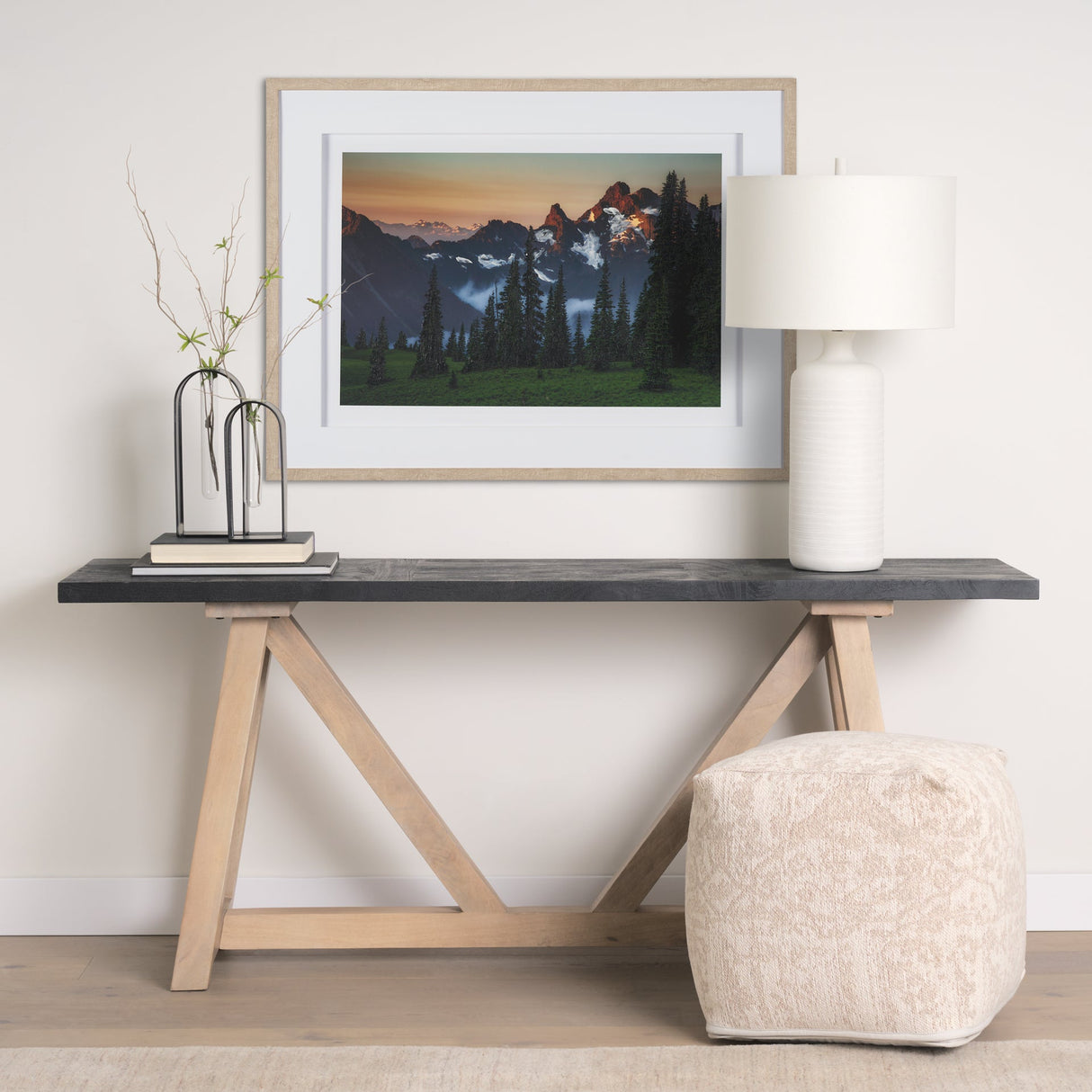 Sunrise Morning by Gary Blatter a Hand Embellished Textured Framed Photo Art Print Matted under Glas by Mercana at Eve Furniture