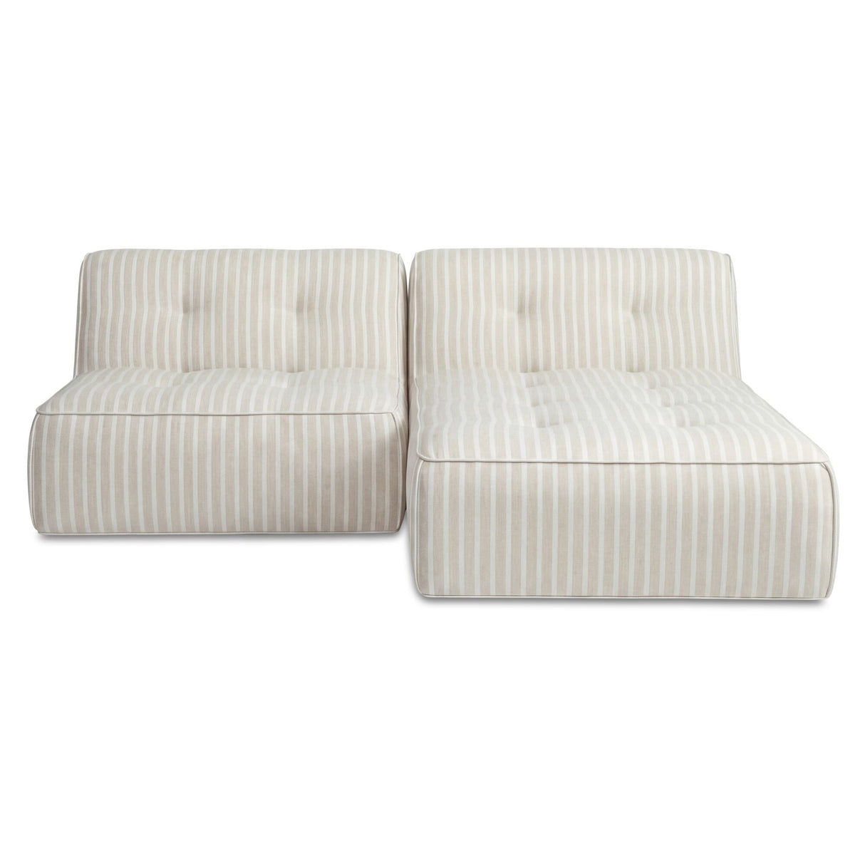 Sunseeker Brown Stripe 2 Piece Outdoor Nook by MOES at Eve Furniture