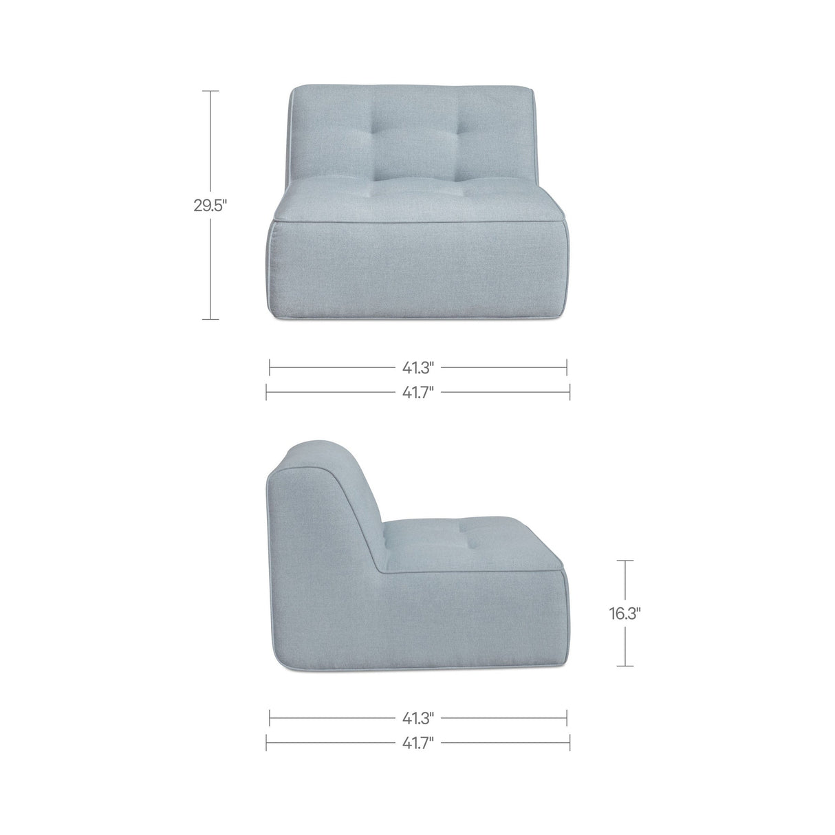 Sunseeker Light Blue Outdoor Slipper by MOES at Eve Furniture