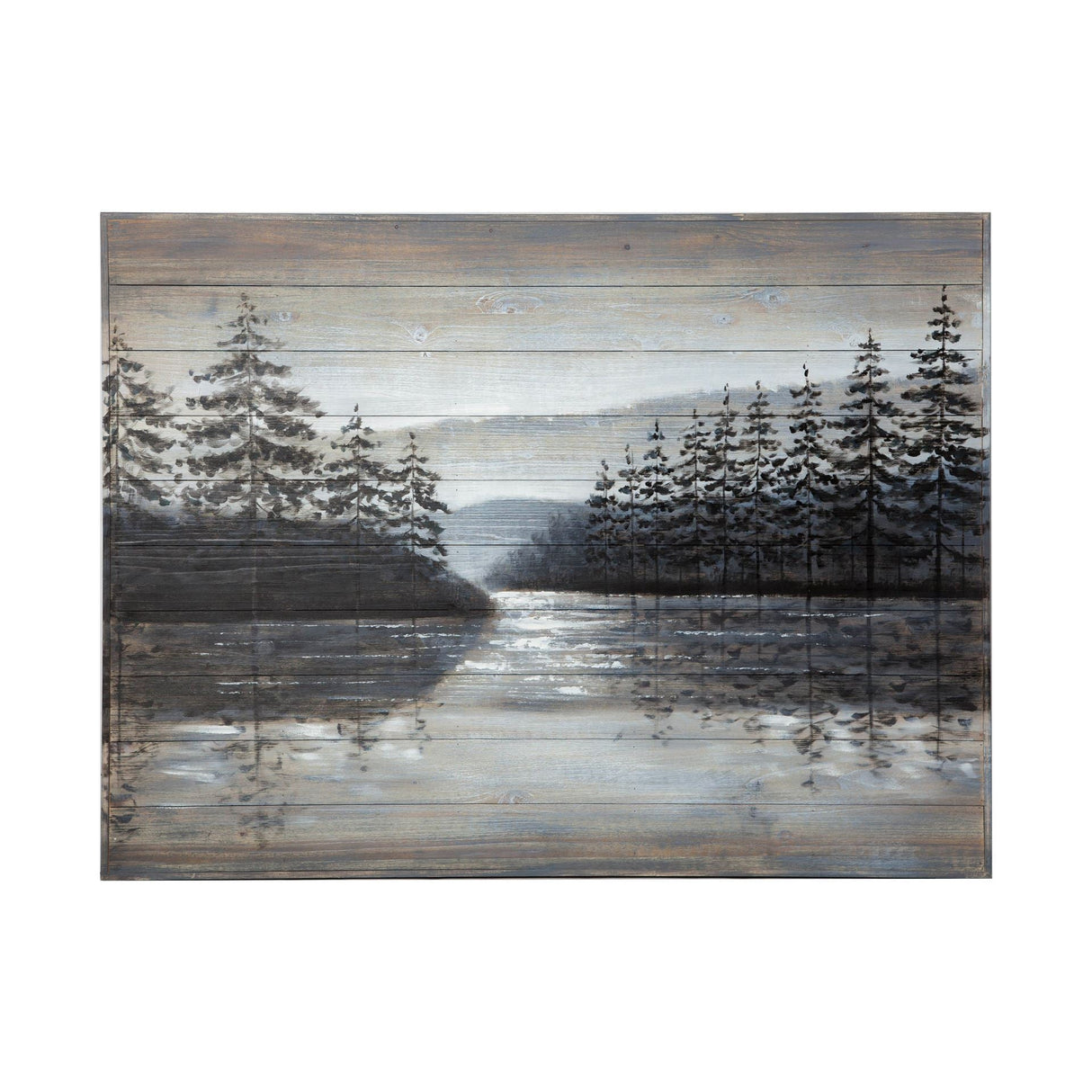 Sunset Narrows Original Hand Painted on Wood Oil Painting by Mercana at Eve Furniture