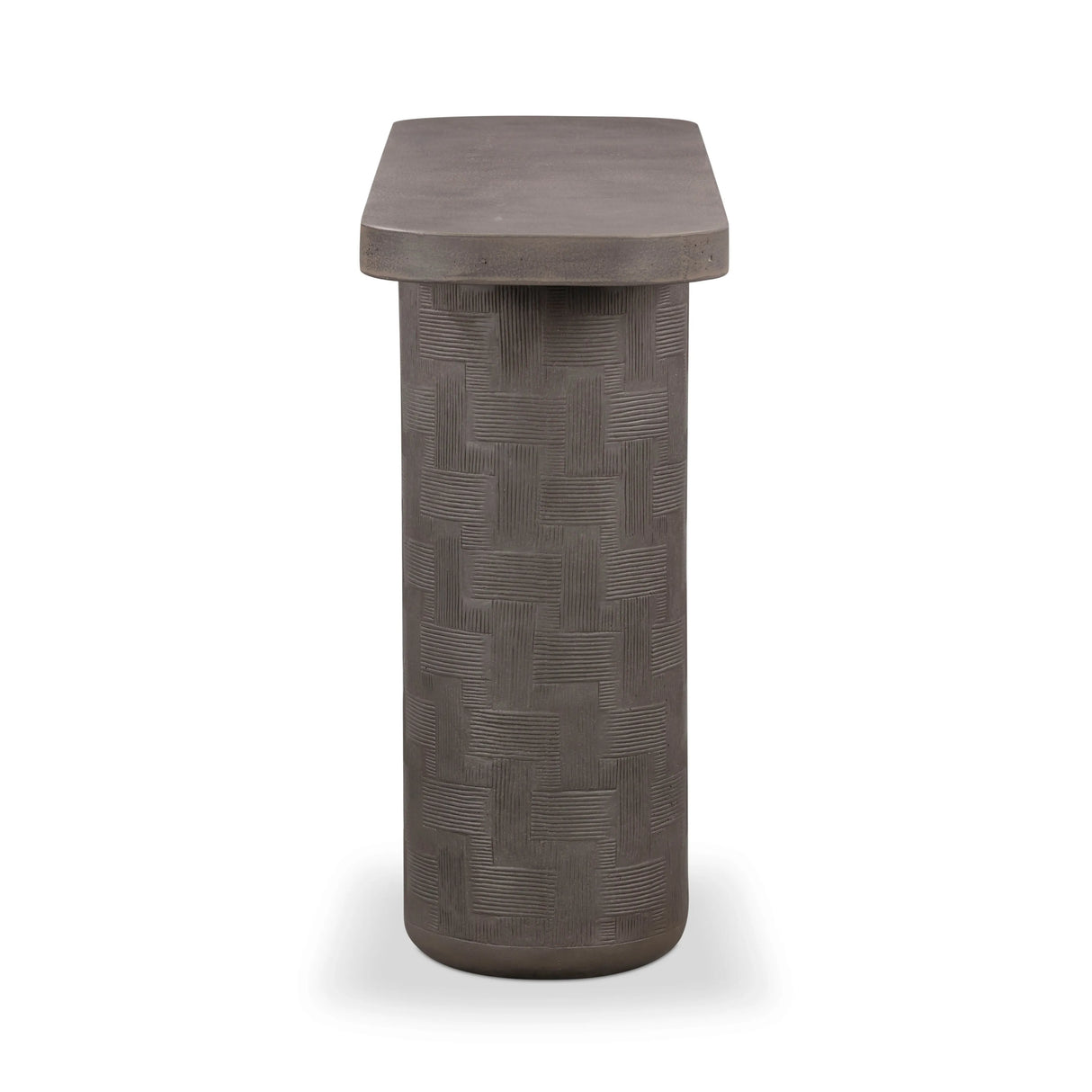 Suraya 55" Indoor/Outdoor Concrete Console Table by TOV Furniture at Eve Furniture