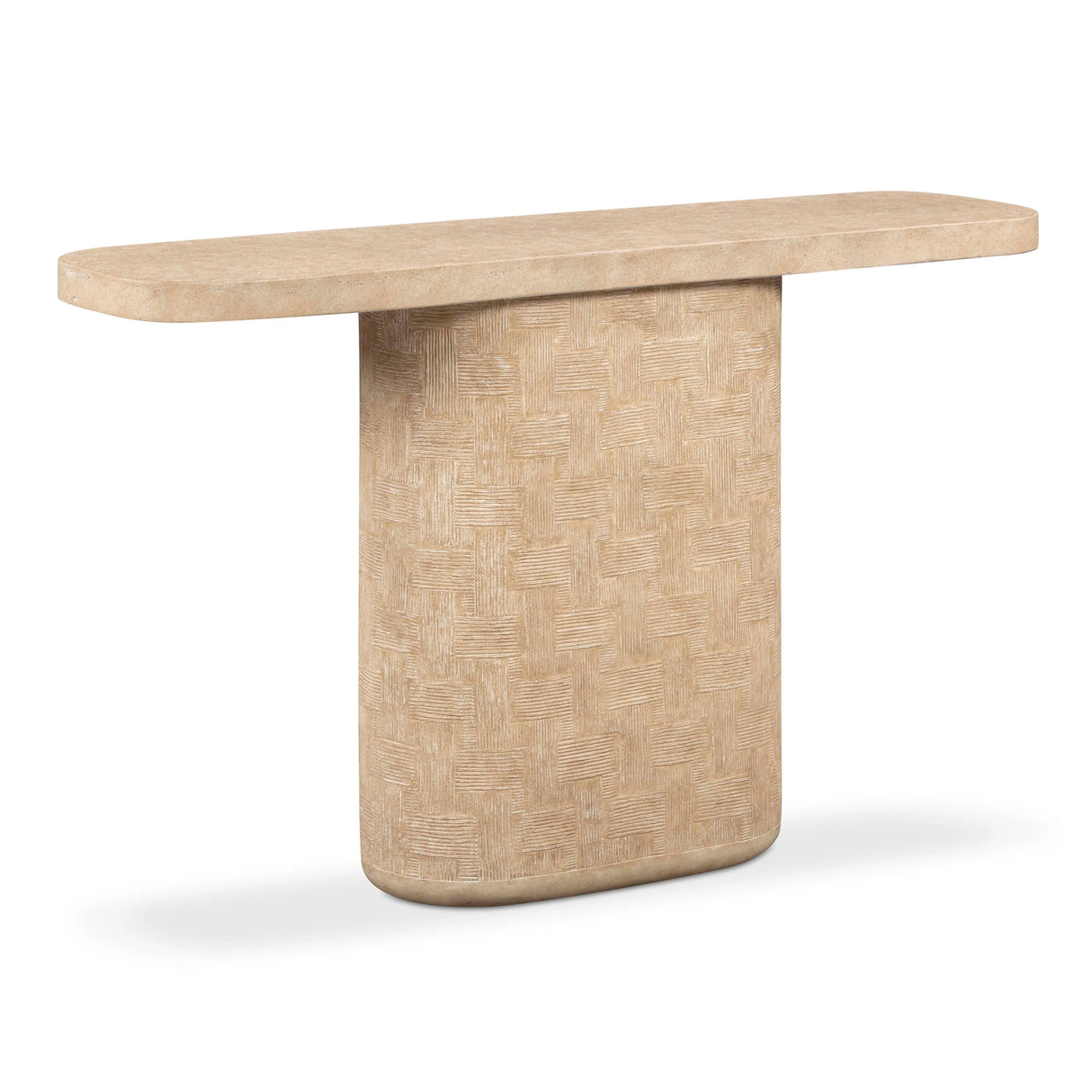 Suraya 55" Indoor/Outdoor Concrete Console Table by TOV Furniture at Eve Furniture