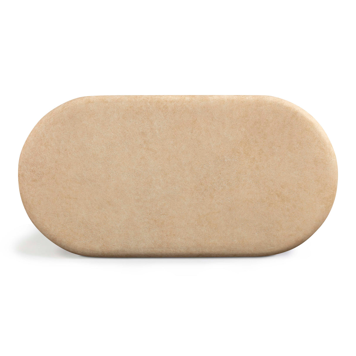 Suraya 55" Indoor/Outdoor Concrete Rounded Coffee Table by TOV Furniture at Eve Furniture