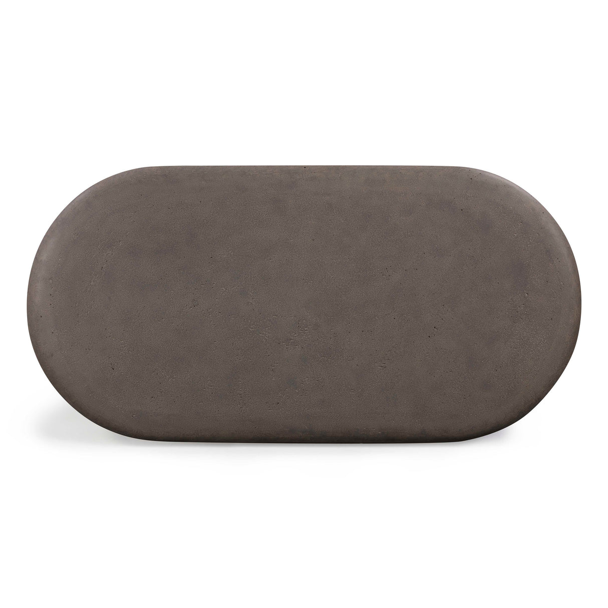 Suraya 55" Indoor/Outdoor Concrete Rounded Coffee Table by TOV Furniture at Eve Furniture