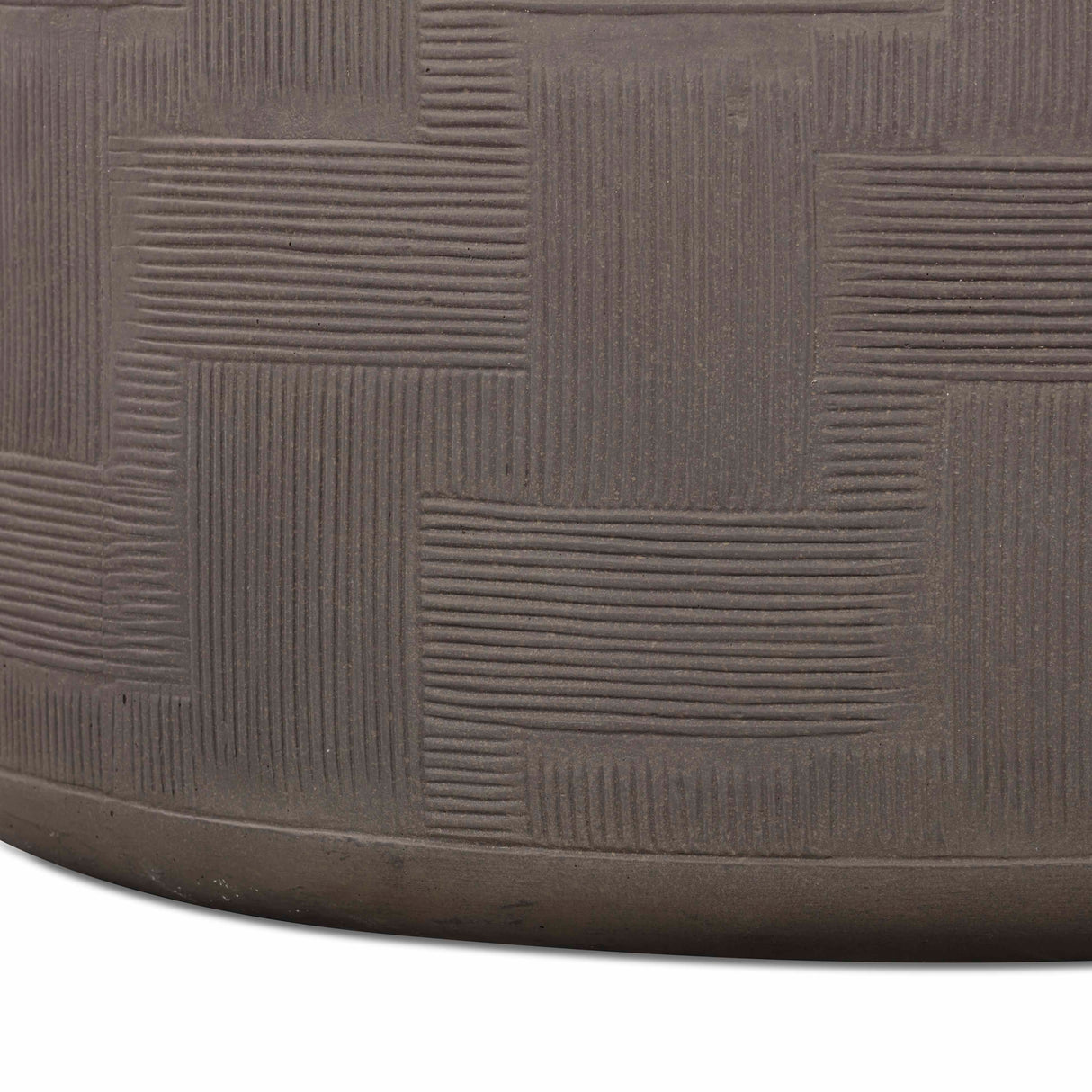 Suraya 55" Indoor/Outdoor Concrete Rounded Coffee Table by TOV Furniture at Eve Furniture