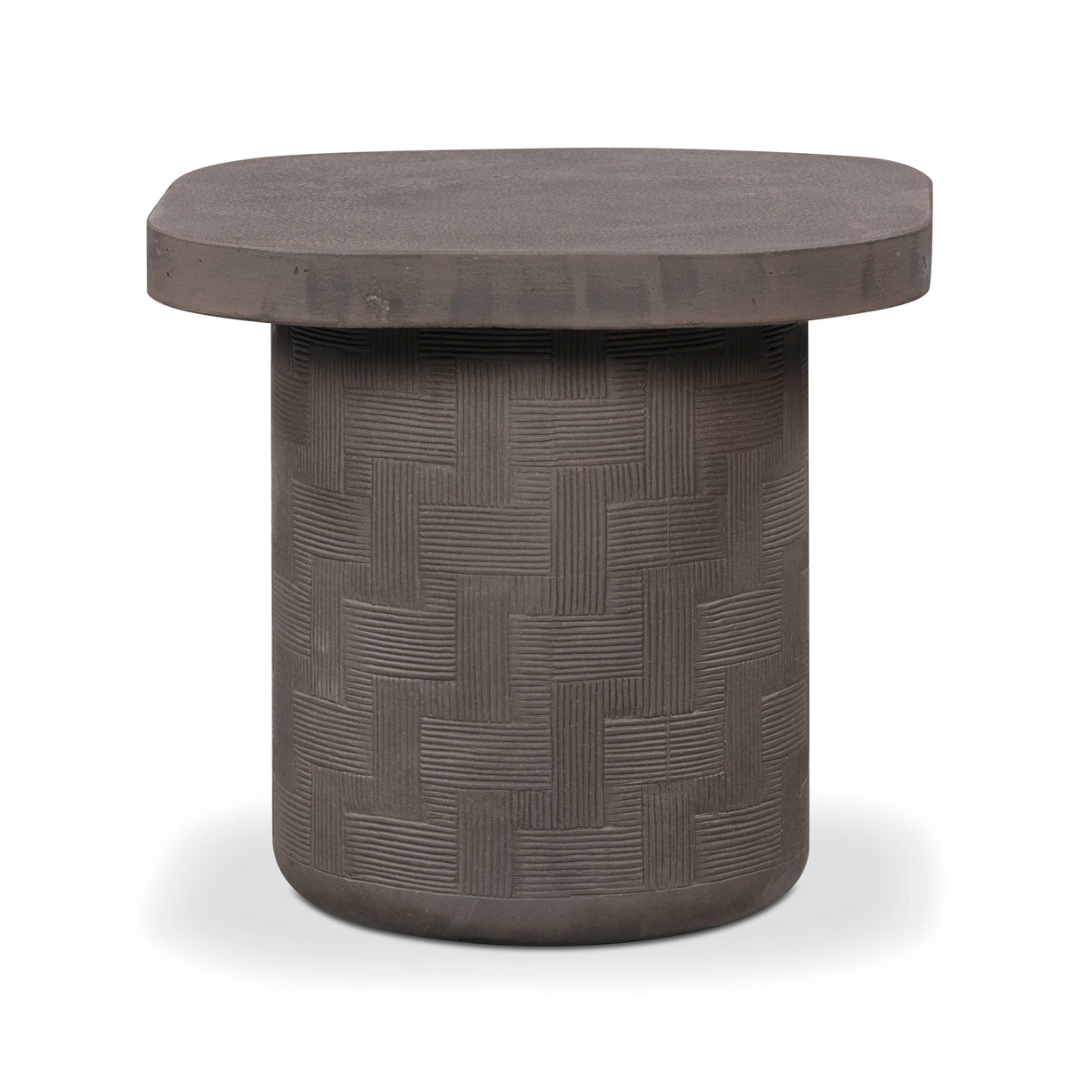 Suraya Indoor/Outdoor Concrete Side Table by TOV Furniture at Eve Furniture