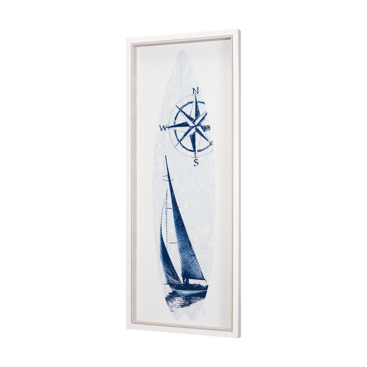 Surfs Up 2 by Mercana Studio a Hand Embelished Textured Framed Art Print by Mercana at Eve Furniture