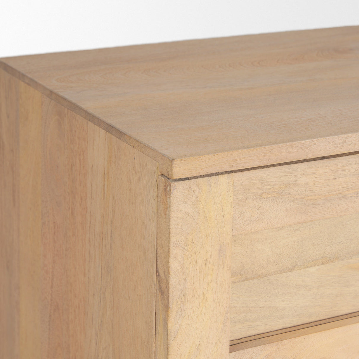 Suri Light Brown Wood w/ Glass Doors Sideboard by Mercana at Eve Furniture