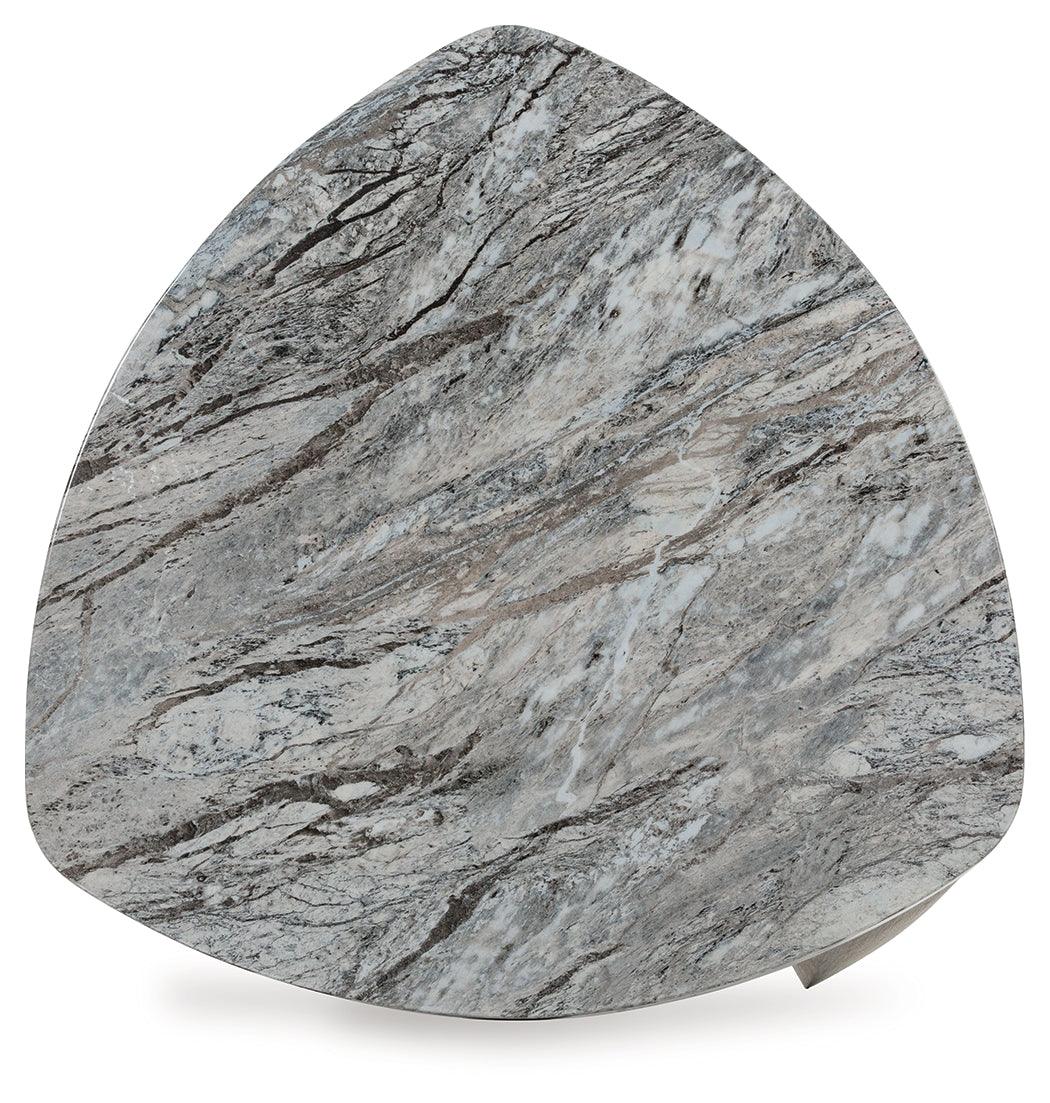 Surmour Gray/Brown End Table by Ashley at Eve Furniture