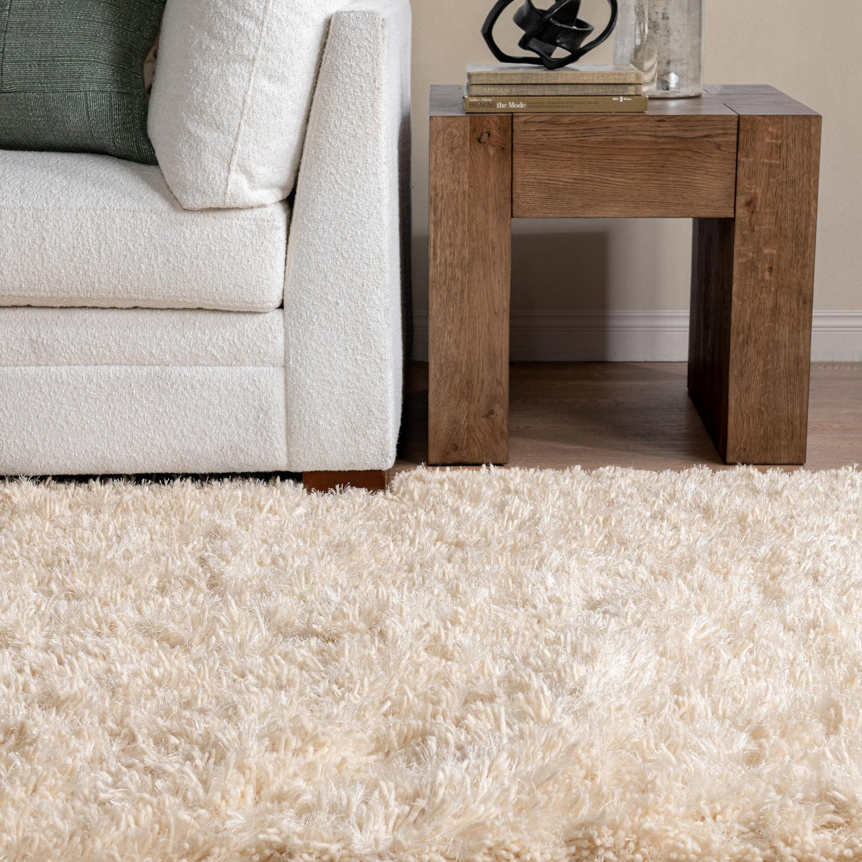 Surrey Shag Ivory Rug by Classic Home at Eve Furniture