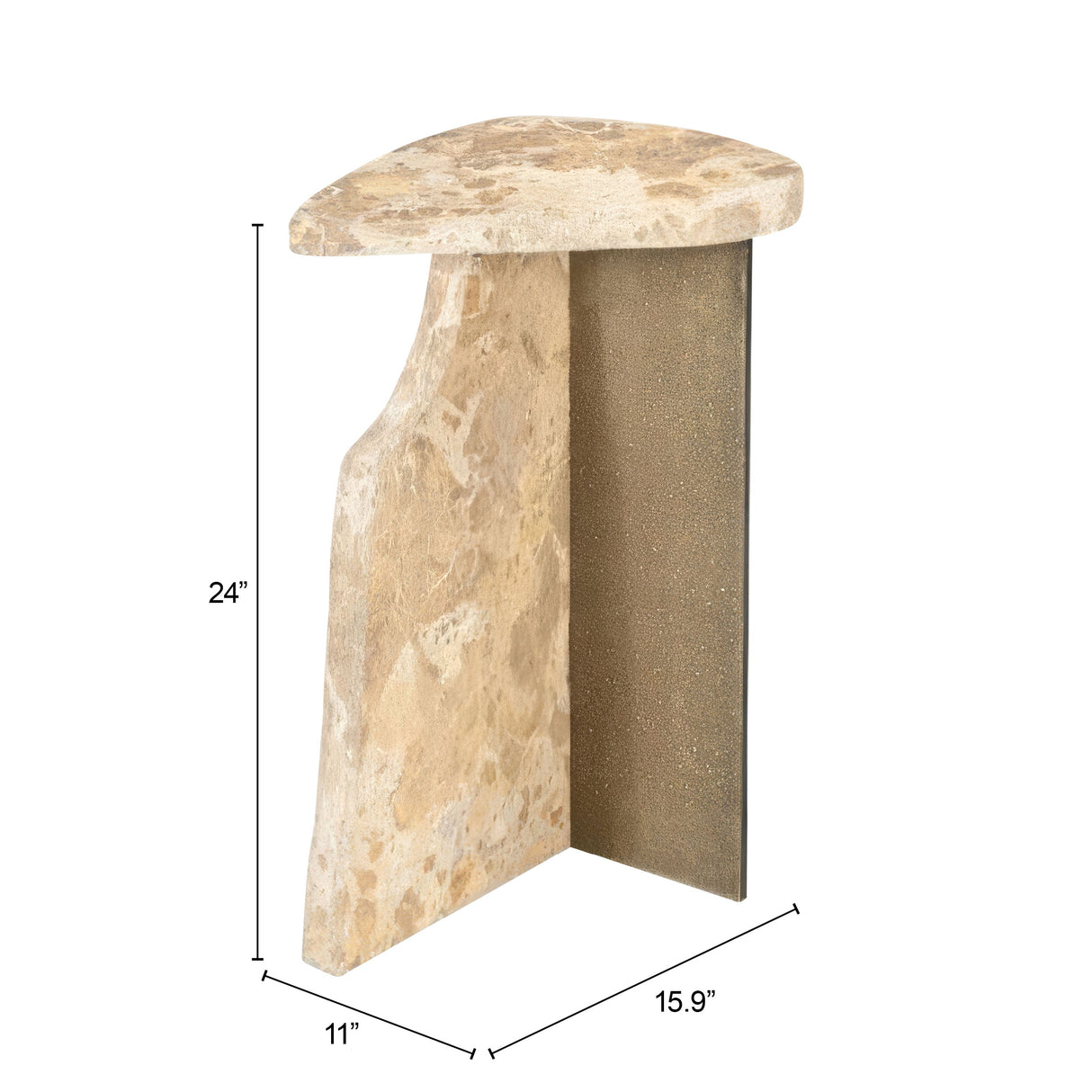Surya Beige Side Table by Zuomod at Eve Furniture